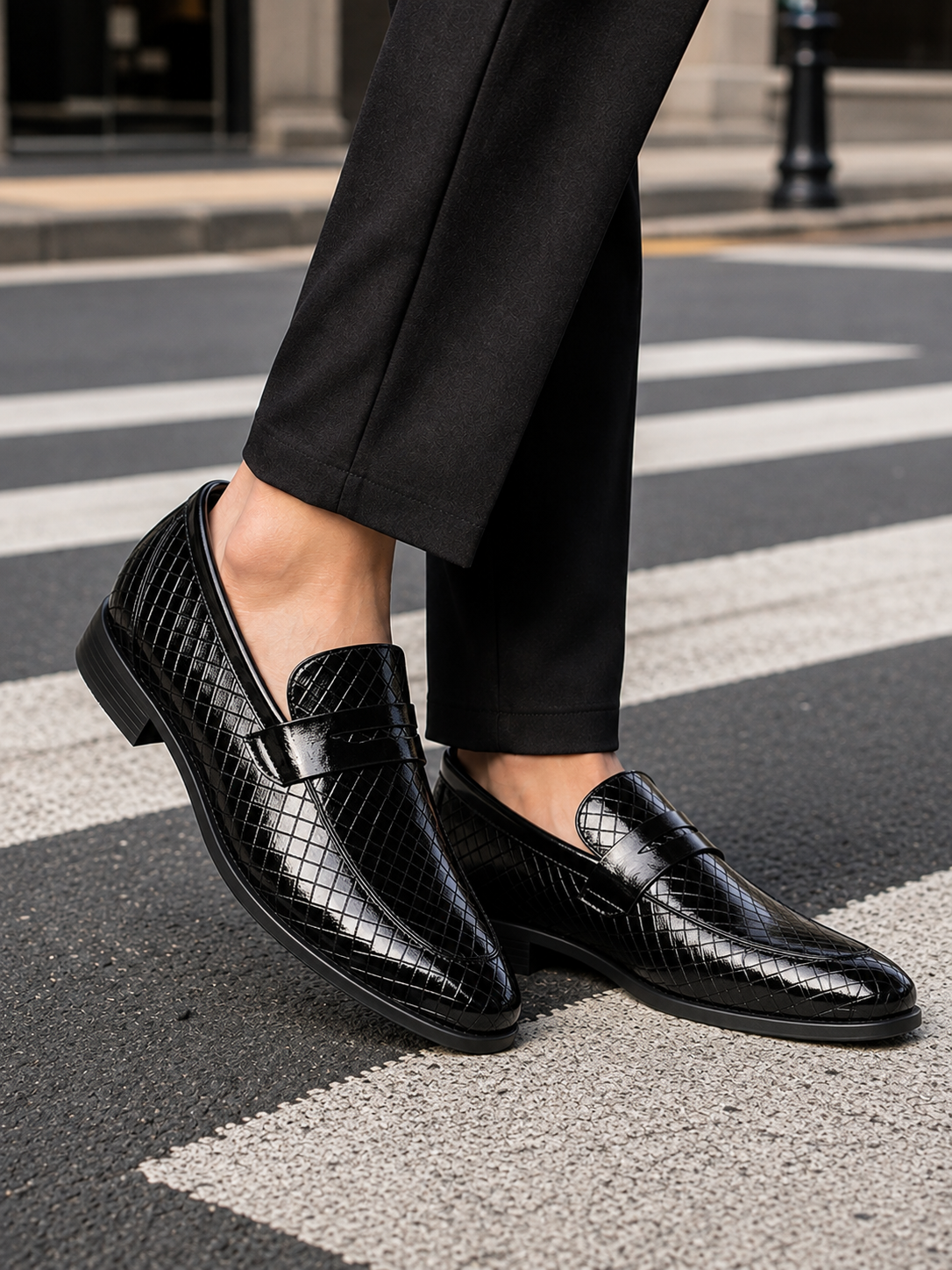 Cordoba Woven Leather Penny Loafers