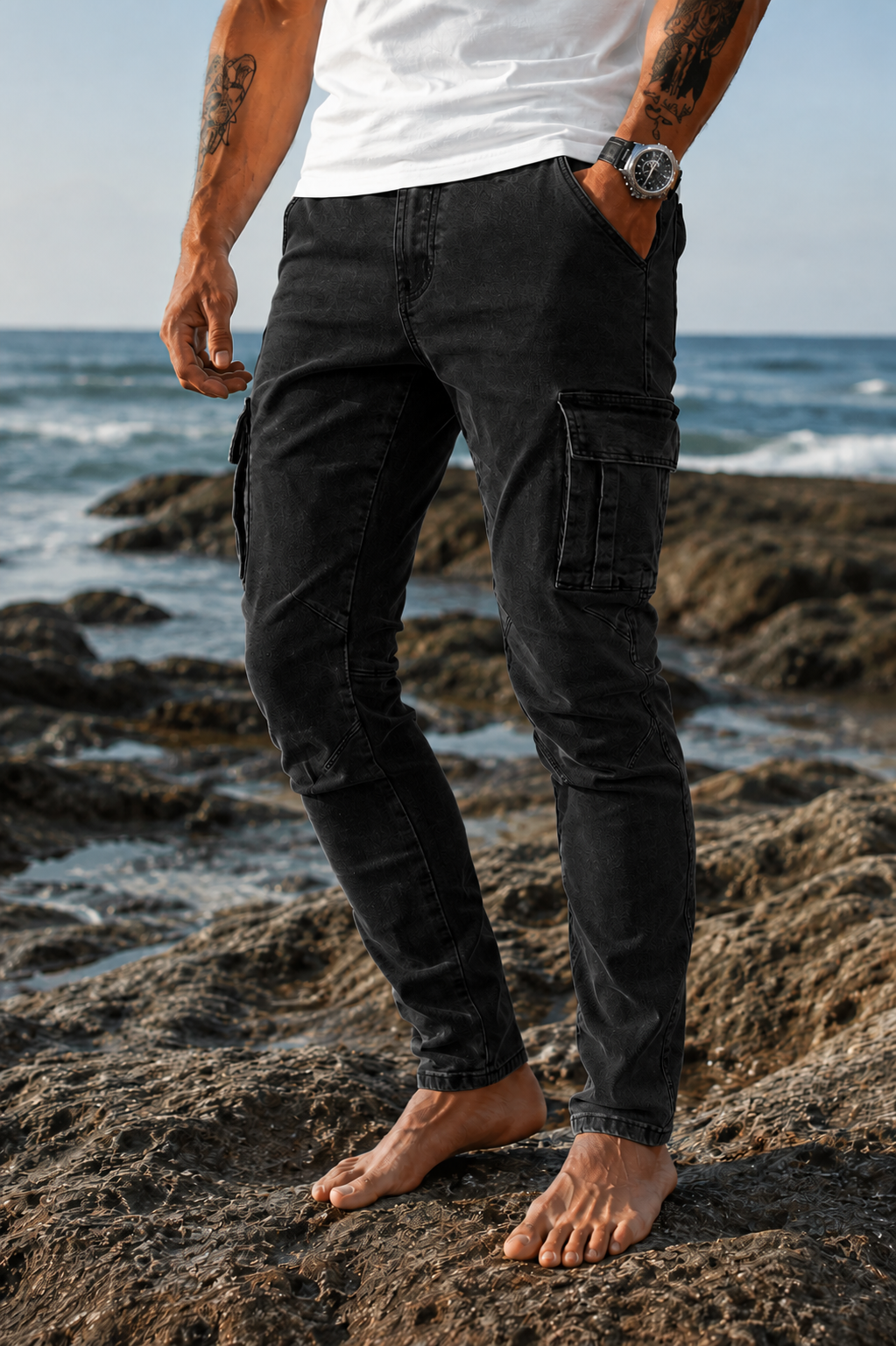 Ragusa Slim Cargo Denim Jeans
