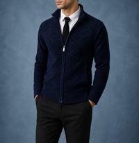Skyros Basketweave Zip Cardigan