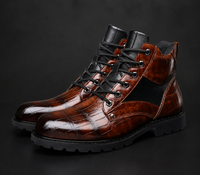 Tarifa Embossed Leather Boots