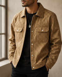 Toledo Checkered Suede Jacket