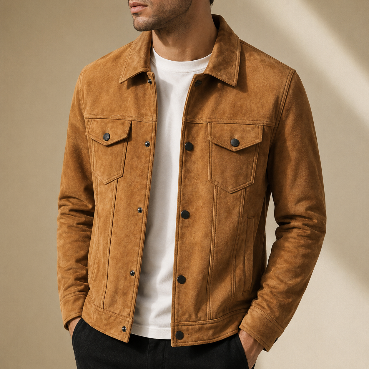 Chania Suede Retro Jacket