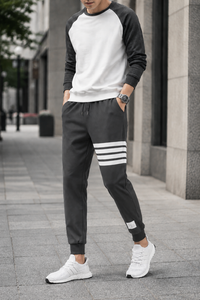 Ansouis Striped Jogger Sweatpants