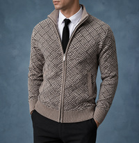 Skyros Basketweave Zip Cardigan