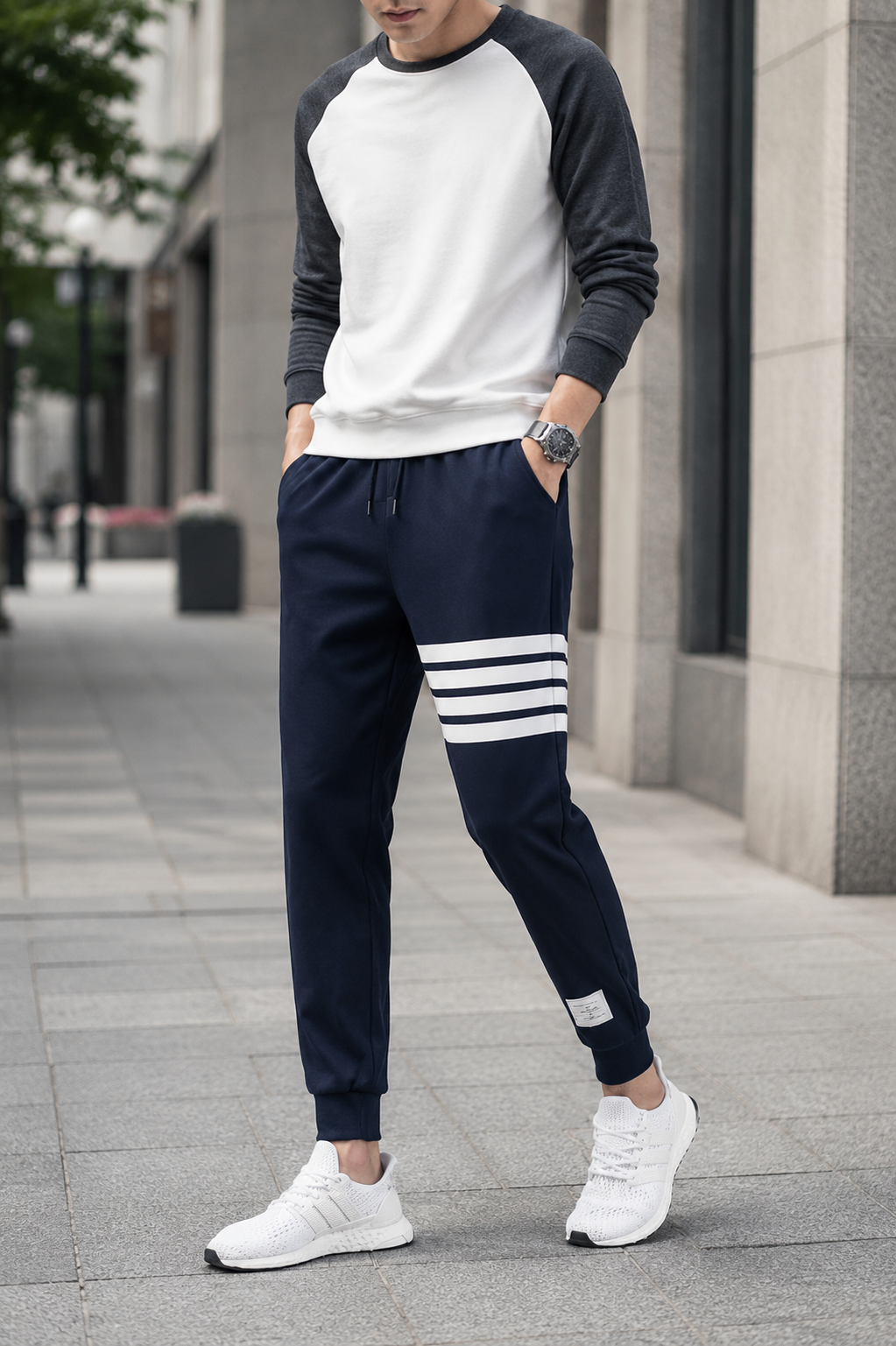 Ansouis Striped Jogger Sweatpants